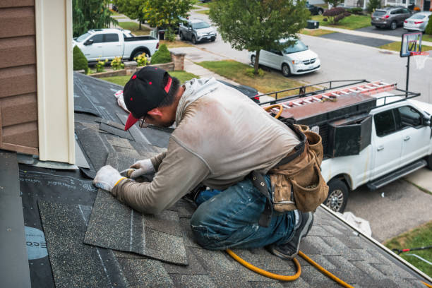 Professional Roofing technician working in Marlboro, NY